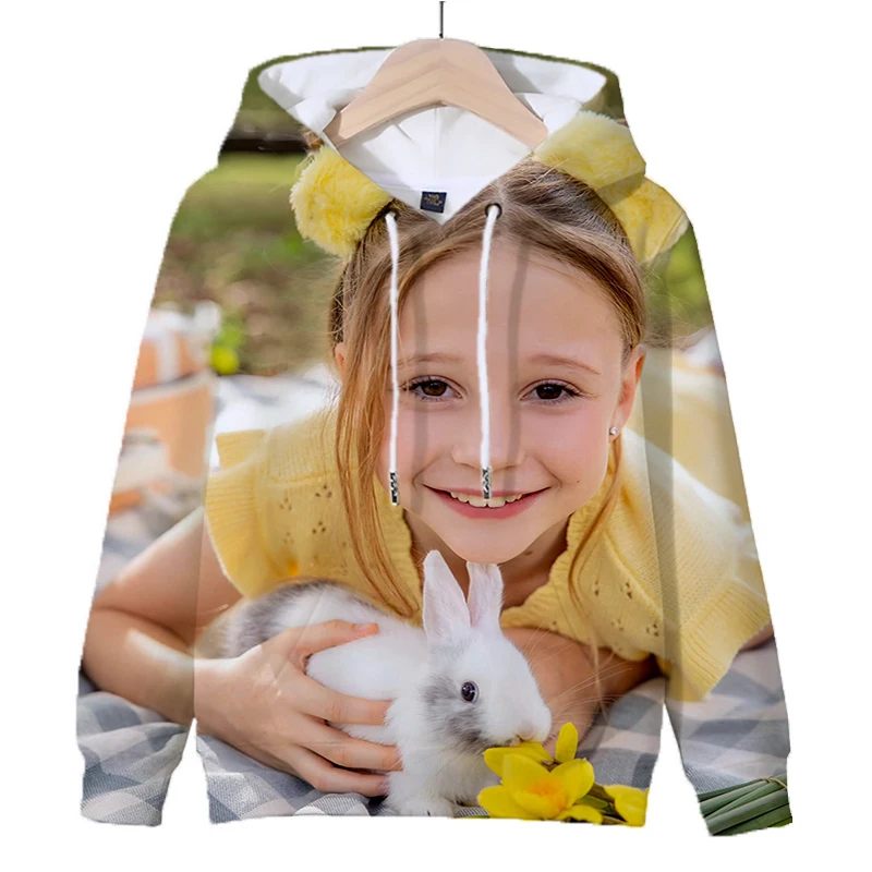 Fashion Like Nastya Print Hoodies Kawaii Children Sweatshirts Autumn Hooded Tops Kids Clothes Boys Girls Casual Hoodie Pullovers