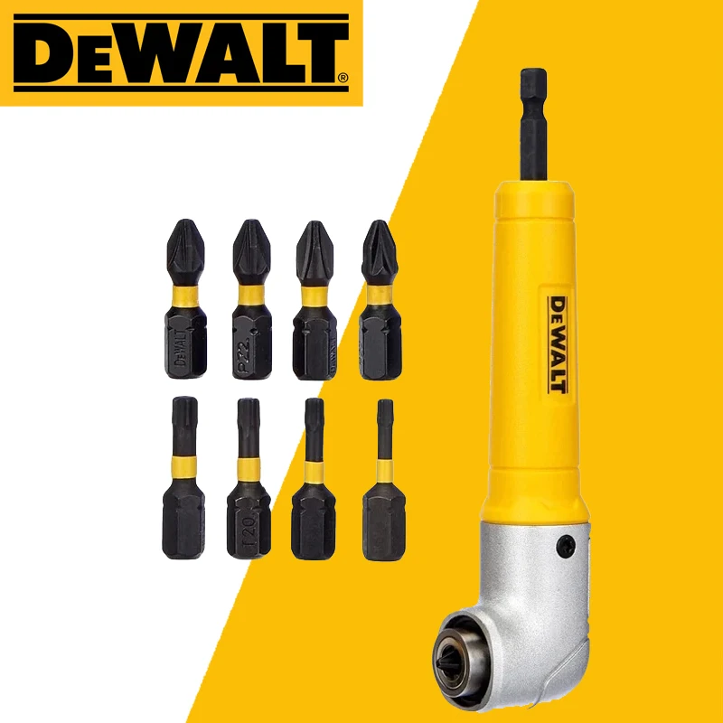 DEWALT DWARA120 DT71517T Original 90° Right Angle Torsion Drill Attachment Multipurpose Highly Durable Impact Driver Accessories