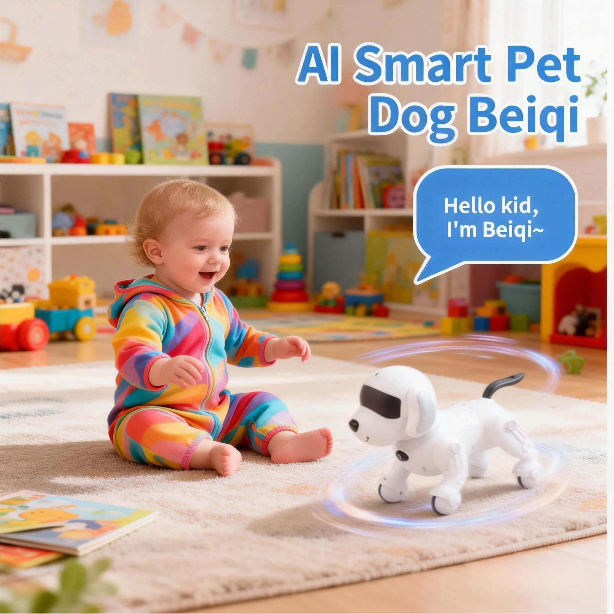 F03-Intelligent AI-assisted remote control robot, intelligent actions - walking, singing, dancing, human-like movements, puppet