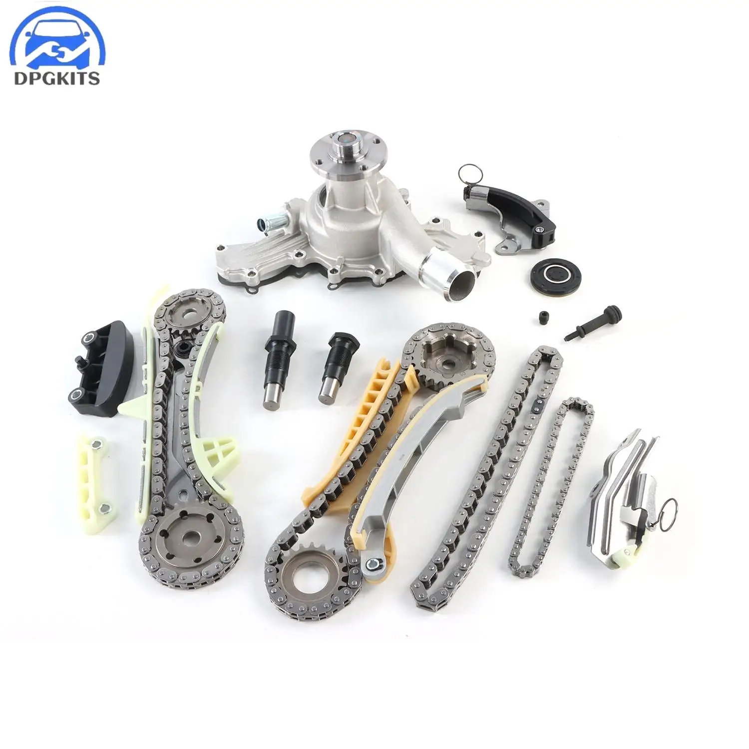

DPGKITS Timing Chain Kit With Gears + Water Pump Kit Fit 4.0L For Ford Mazda Mercury SOHC V6 Car Accessories Free Shipping