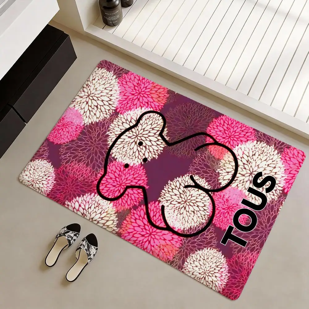 Alfombra de suelo de franela suave antideslizante de la marca Trendy T-tous - Alfombra gruesa para decoración del hogar y sala de estar