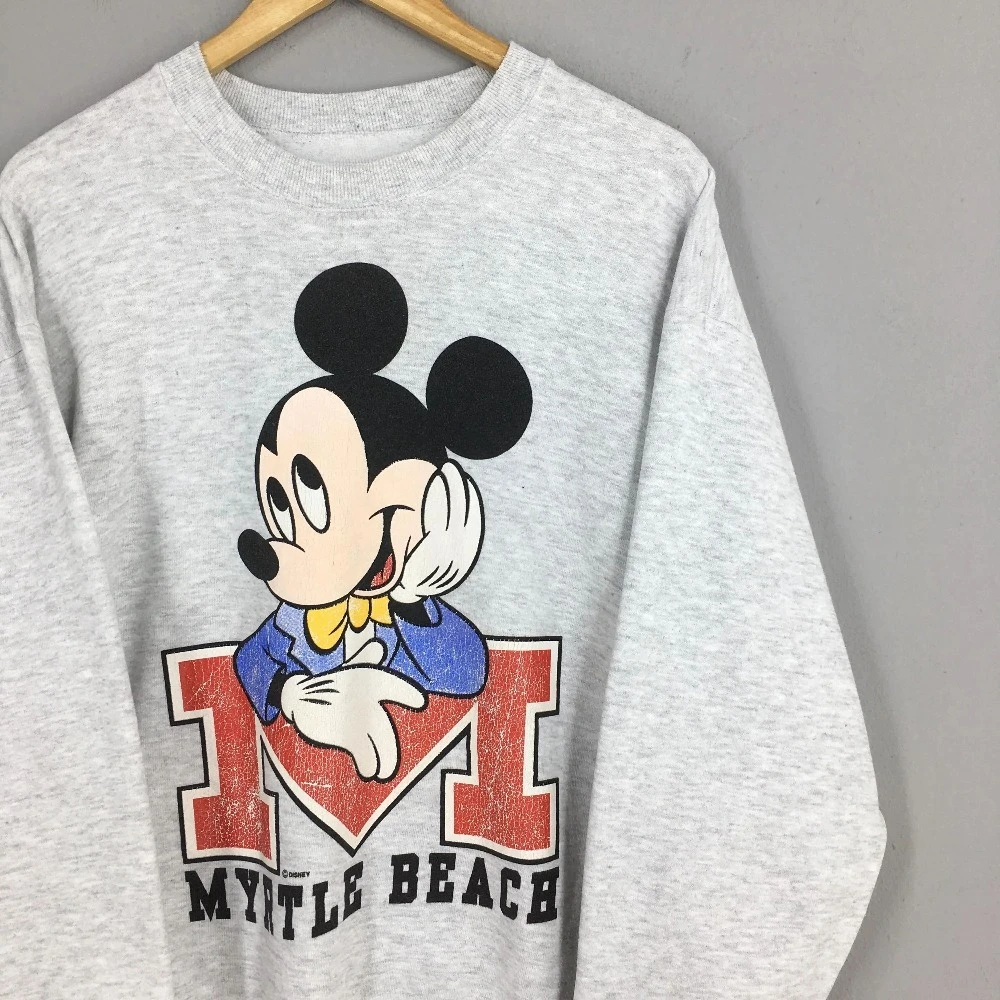 

Новинка 2026: Модные спортивные худи Disney Mickey Friends с принтом для девочек, весенние свободные хлопковые худи для пар