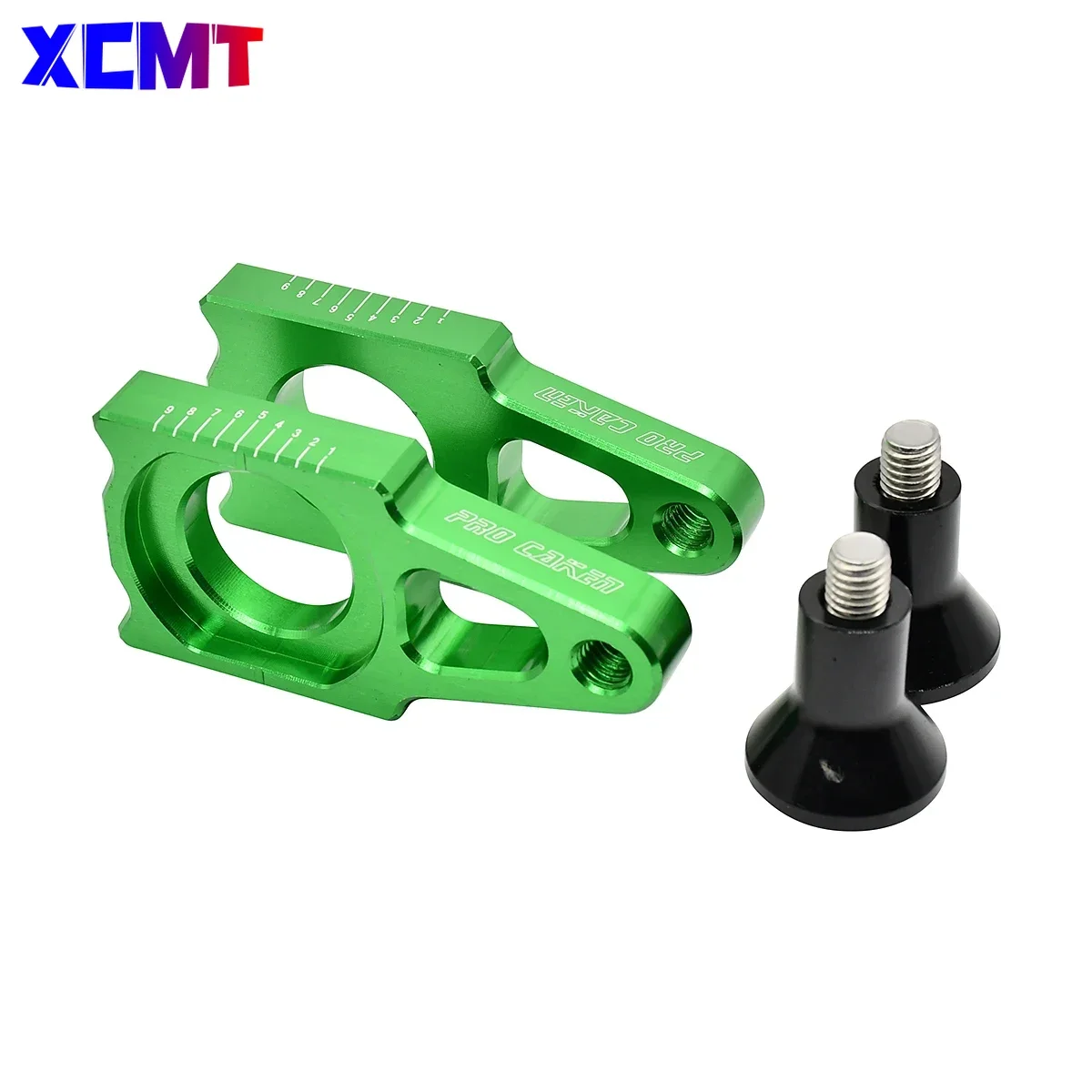 Motocycle CNC Rear Axle Blocks Chain Adjuster For Kawasaki KX 125 250 250F 450F KX125 KX250 KX250F KX450F KLX450R 2003 2016 2018