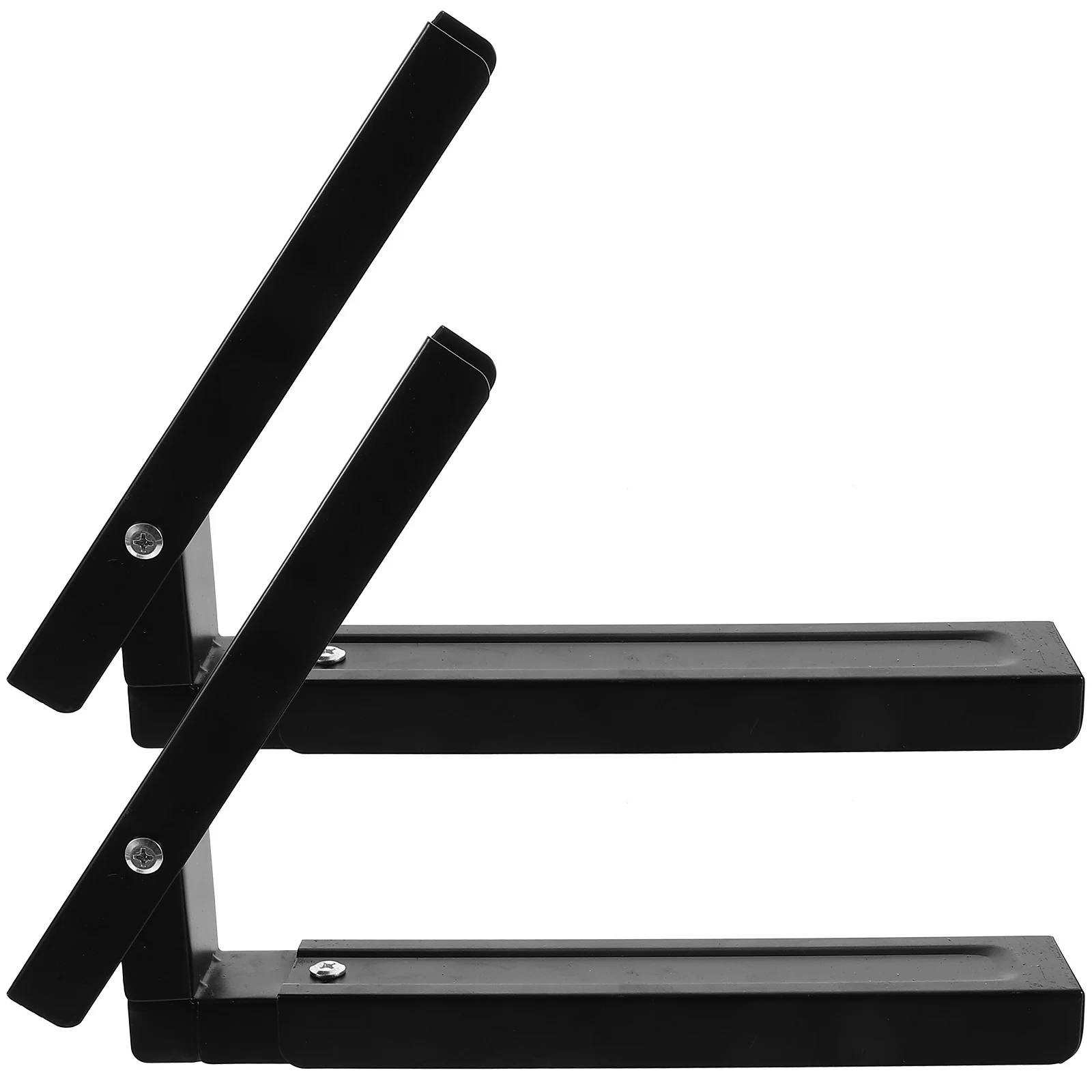 

2 шт., сверхмощный настенный кронштейн для микроволновой печи из нержавеющей стали, настенный кухонный комплект для крепления микроволновой печи, компактный держатель