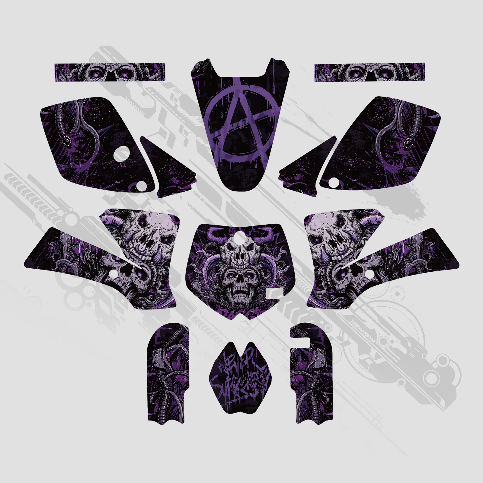 NICECNC Für KTM SX 65 SX65 2002-2008 Motocross Verkleidung Grafiken Hintergrund Aufkleber Sticker Anpassbar 2007 2006 2005 2004 2003 – Detail 8