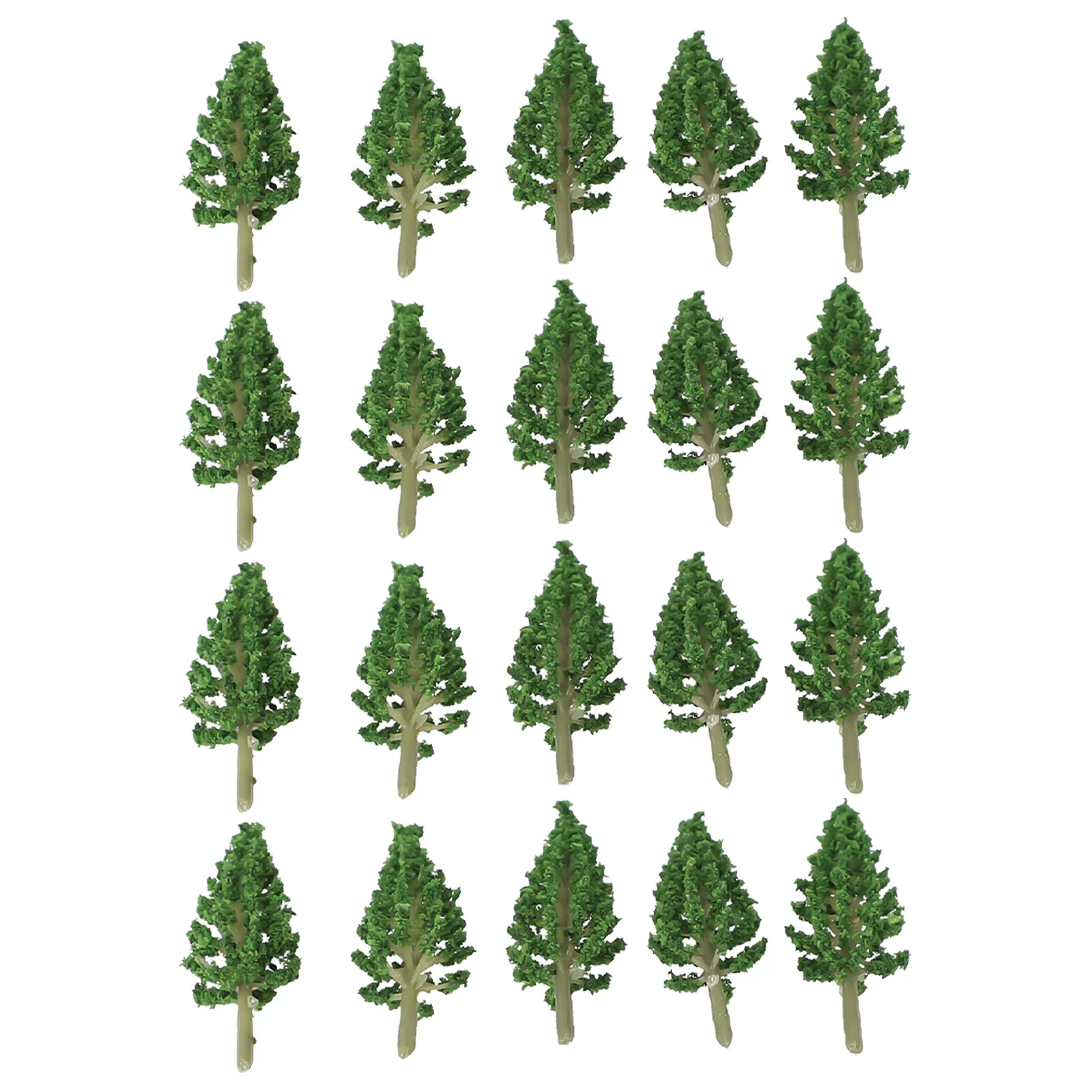 20Pcs Model Trees Train Railway Diorama Scenery Layout 6cm Artificial Pine Trees Model Building Model Building Tool Sets