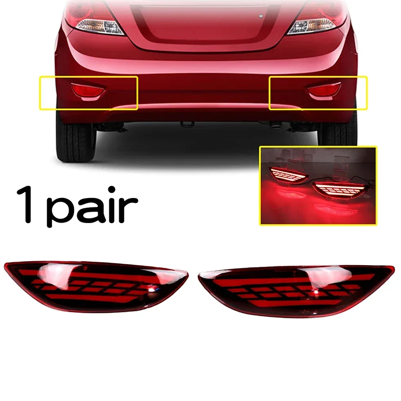 

Car High Position Brake Light Rear Bumper Reflector Lamp for Hyundai Accent 2012-2017 Car Stop Warning Lamp Turn Signal