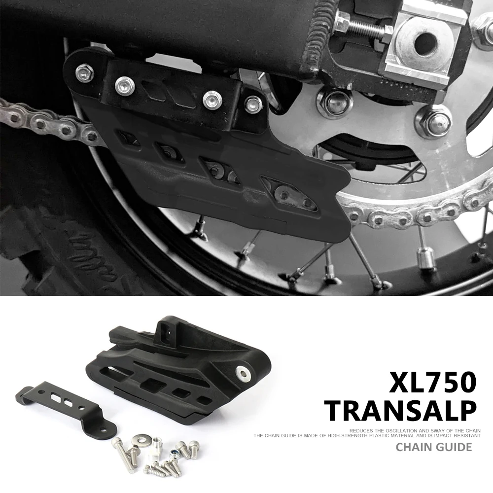 New Motorcycle Accessories Rear Sprocket Chain Guide Guard Protector Black For Honda XL750 Transalp XL 750 TRANSALP 2023 2024