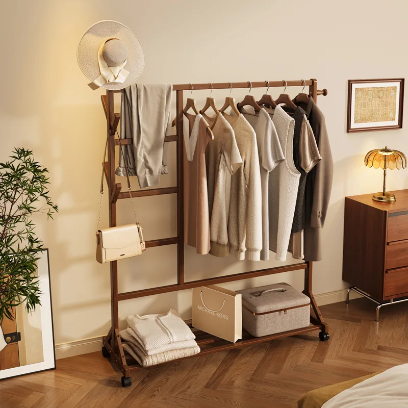Floor-to-ceiling hanger, coat rack, simple multi-functional home rental room rack