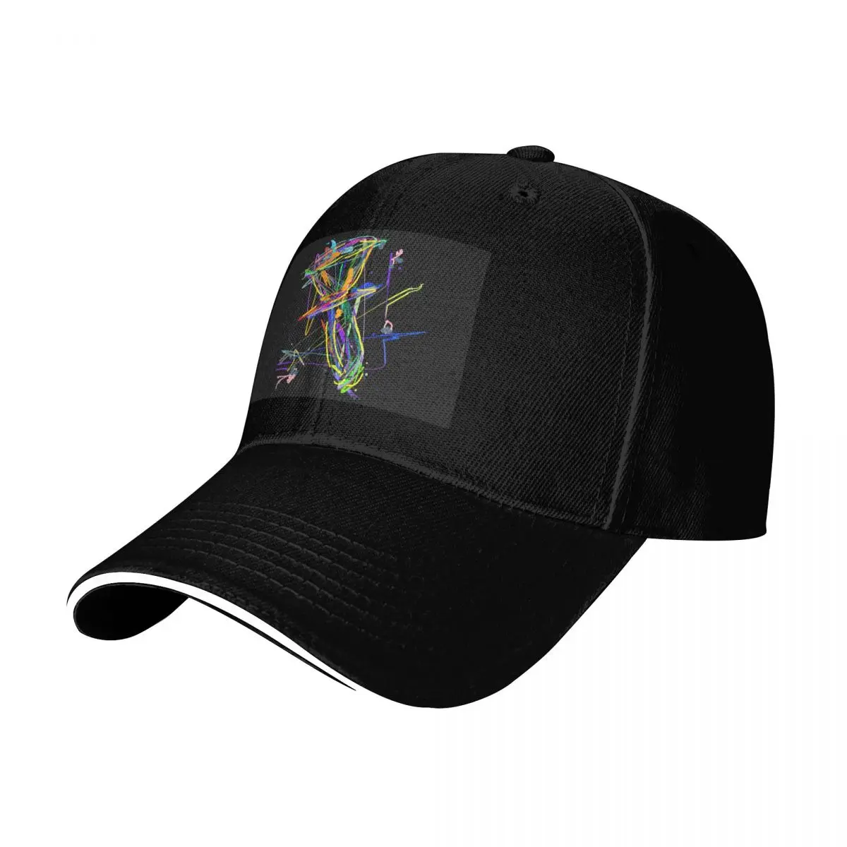 Funky drip art Handbell Baseball Cap Outdoor Golf Running Hiking Summer Beach Travel Streetwear Hip Hop Trendy