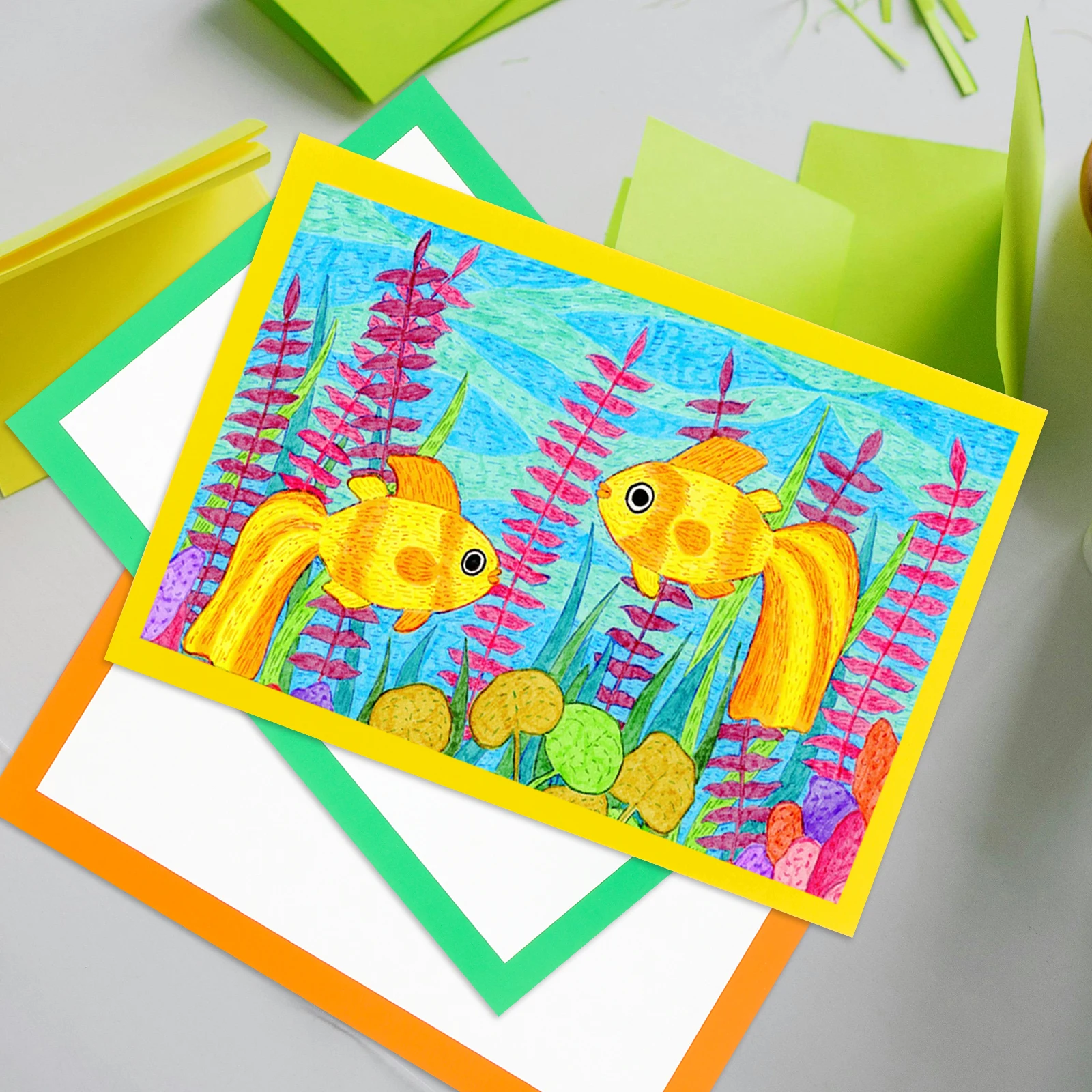 

10 Sheets Card Making Supplies Cardstock Bulk Craft Paper Painting Cardboard Drawing