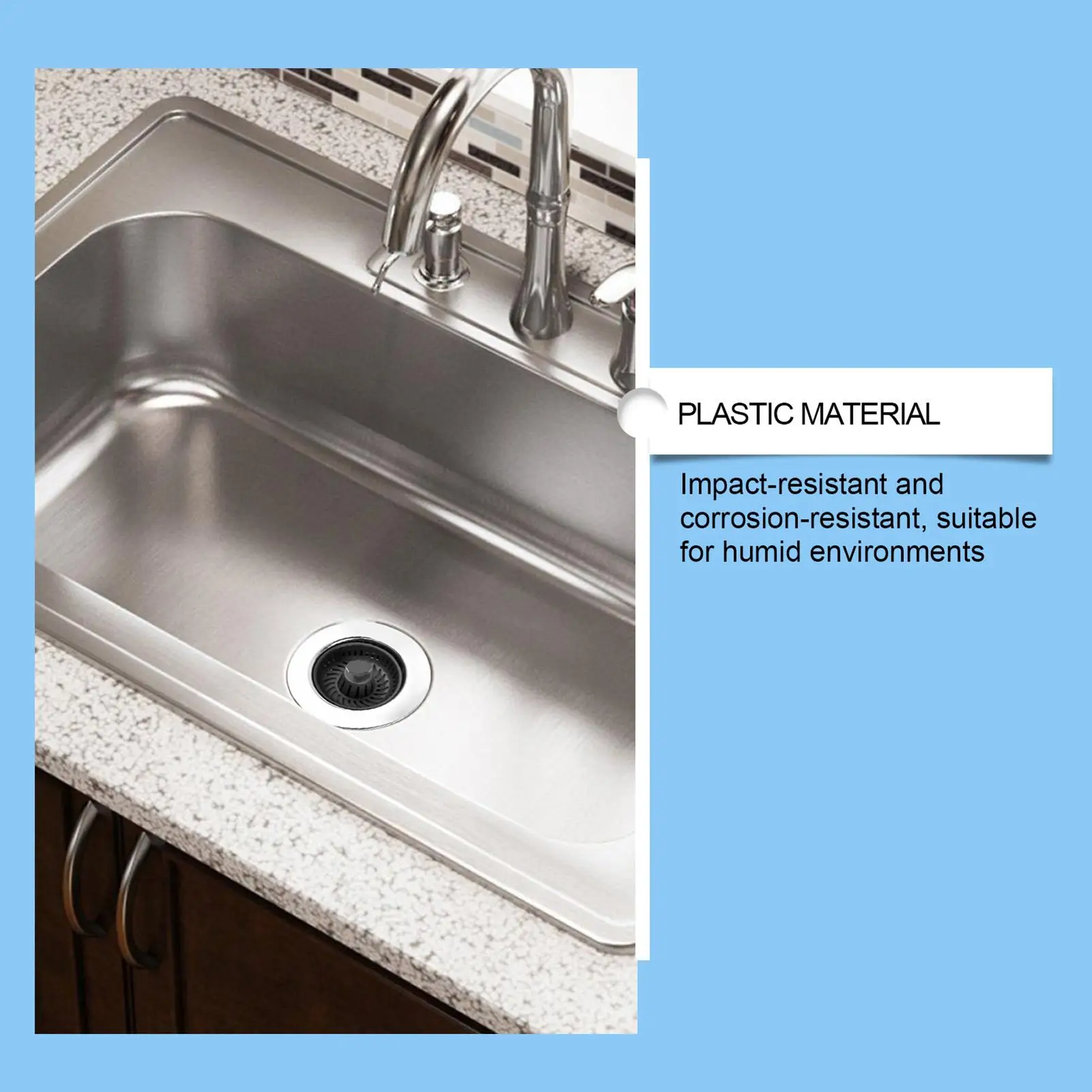 

Сливный фильтр для раковины, сито для раковины и пробка, корзина с защитой от засорения, быстрый дренаж, сантехническое оборудование, ловушка для волос в ванной комнате