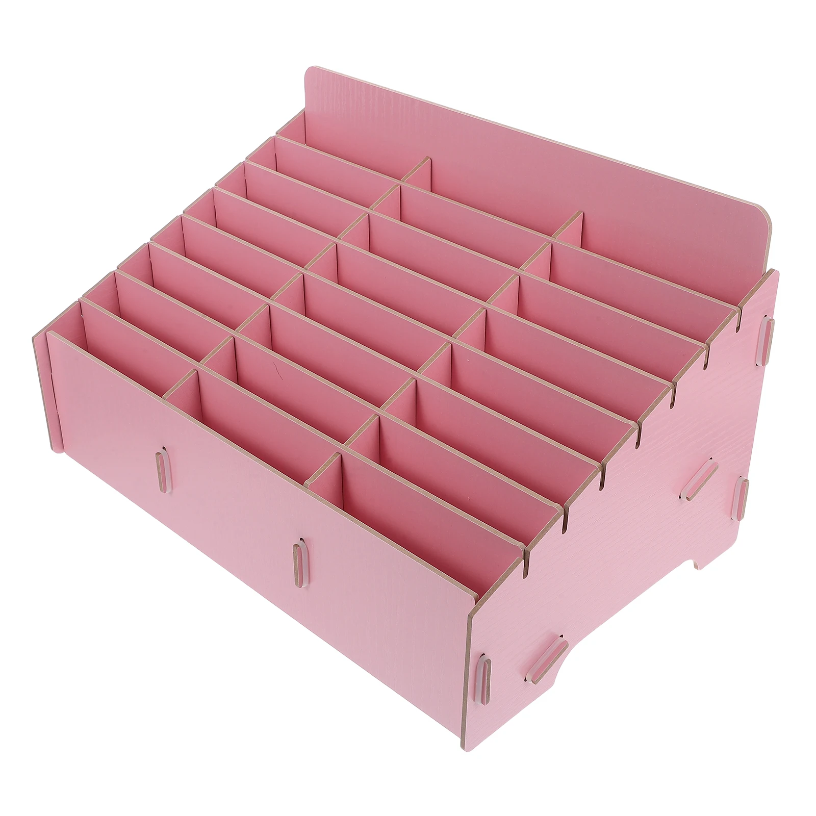 

Mobile Phone Storage Box Cell Organizer Rack Display Stand Wood Classroom Desktop