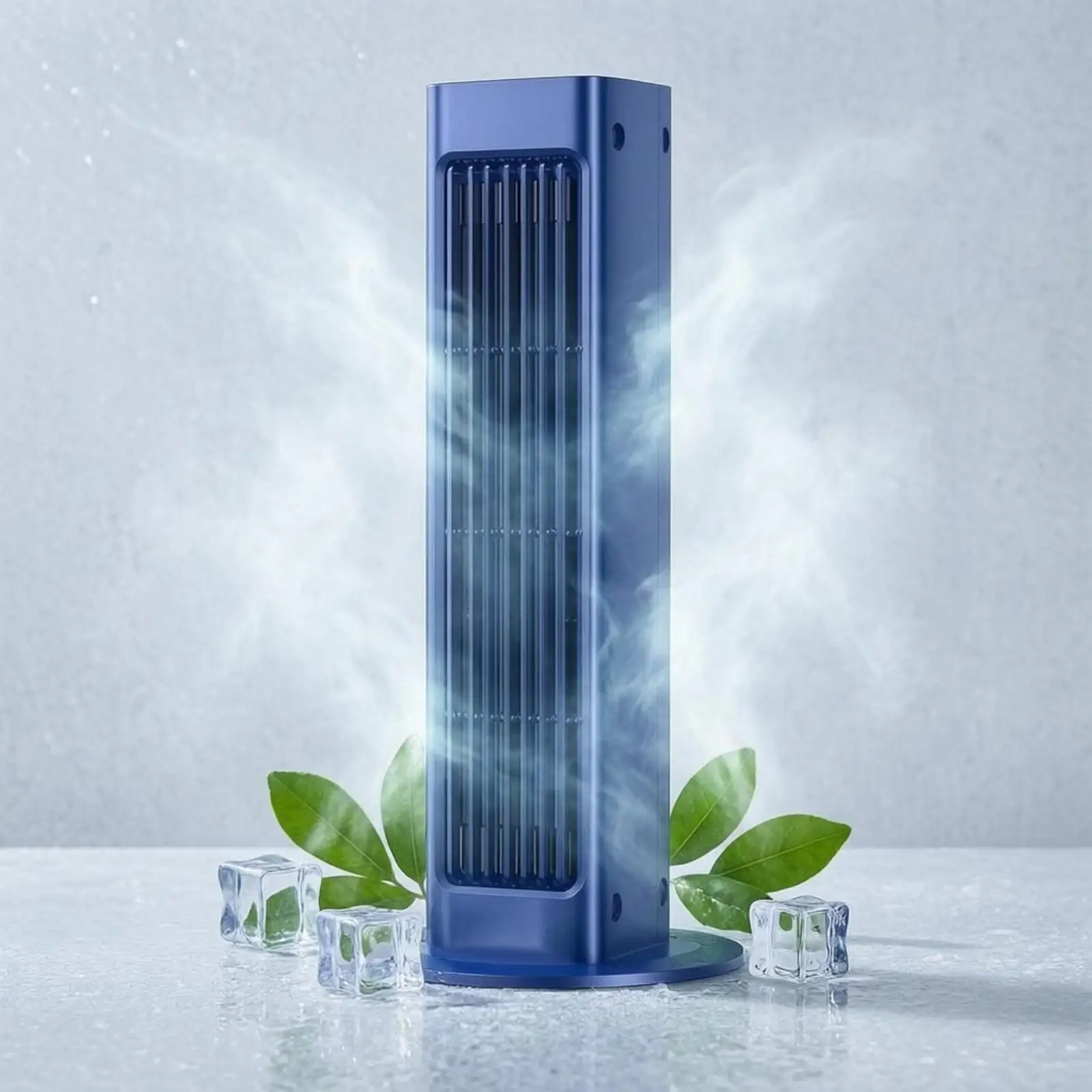 Desktop Columnar Fan Tabletop Bladeless Columnar Fan Home Appliance Compact Cooling Device White