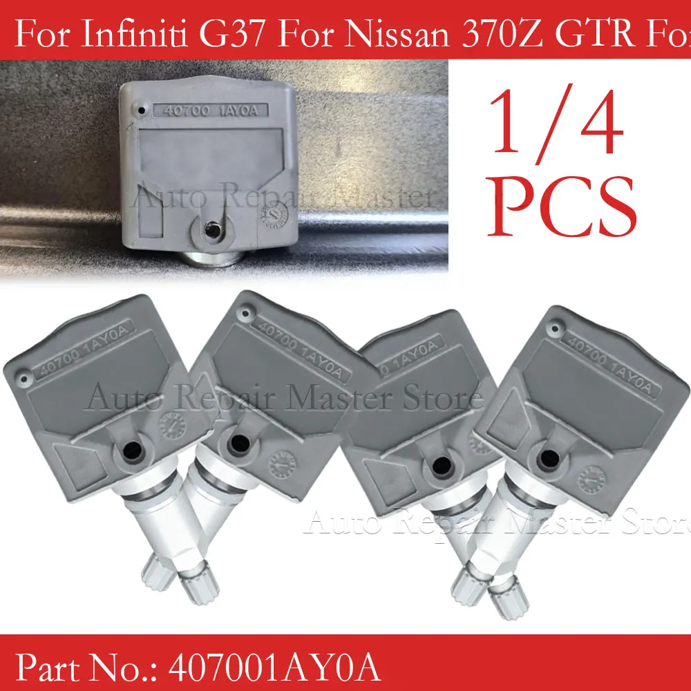 

For Nissan Forinfiniti 407001AY0A 407002138R 40700-1AY0A 433 Mhz TPMS Tire Pressure System