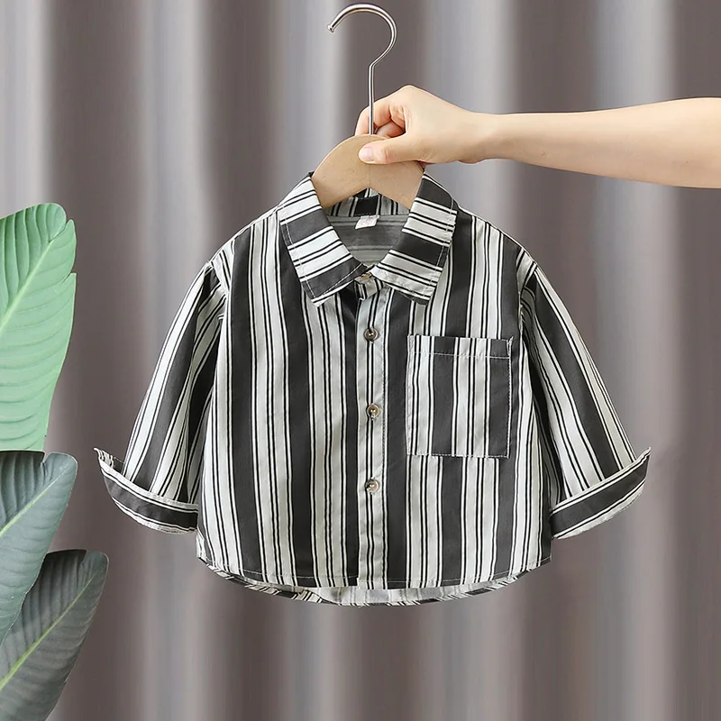 

5722 And Autumn Children's 2025 New Spring Boys' Baby Suit Three Piece Set Vest Shirt