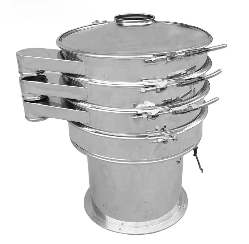 High-Precision Dust-Proof Rotary Vibrating Screen Spices Separator for Food Processing Powder Screening High Efficiency Engine
