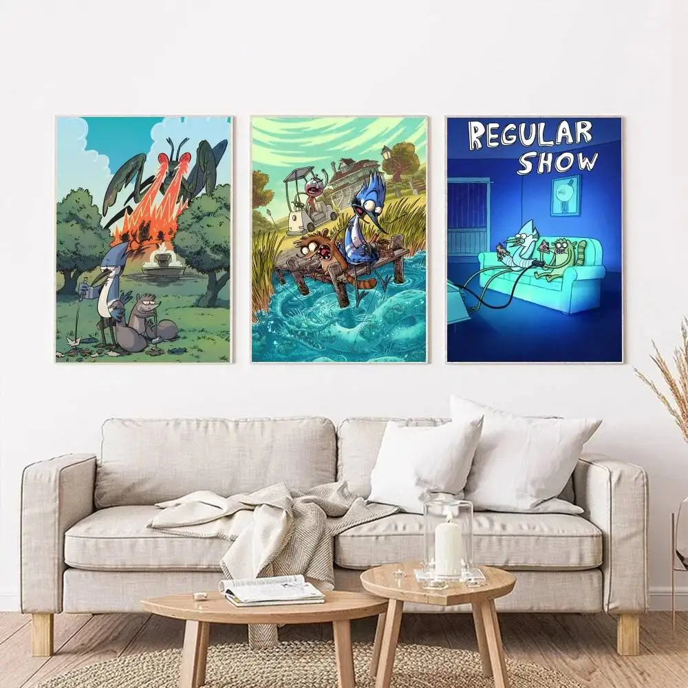 Classic Cartoon R-Regular S-Show Anime Posters Self Adhesive Waterproof Ideal For Living Room Bedroom Bar Decoration