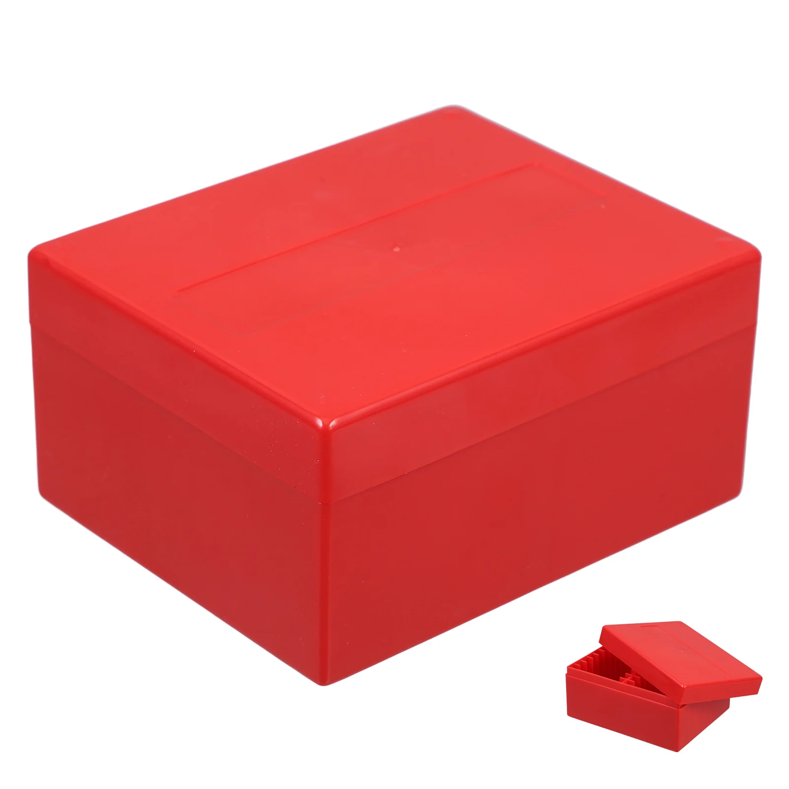 

Red Plastic Box Multifunctional Waterproof Small Coin Holder For Car Change Keys Jewelry Storage Challenge Coin Display