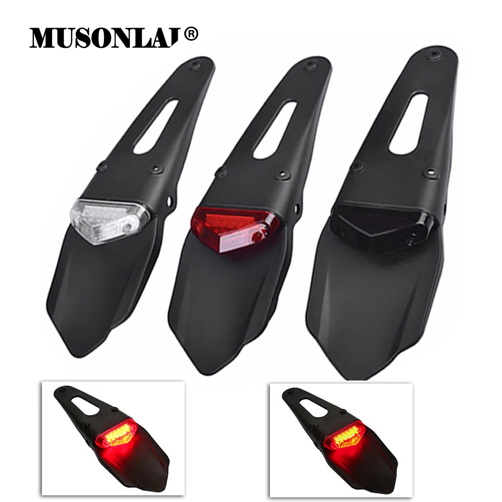 Motocross Motorcycle LED Tail Brake Lights Rear Fender Taillight For Honda XR250 XR400 XR650 WR250F WR450F CRF250X CRF450X CRF