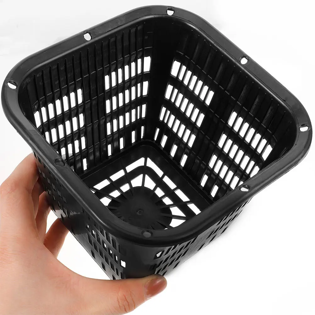 

4Pcs Root Control Planting Baskets Durable ABS Hydroponic Net Pots Slotted Mesh Reusable Plastic Net Cups Garden Aquatic Plant