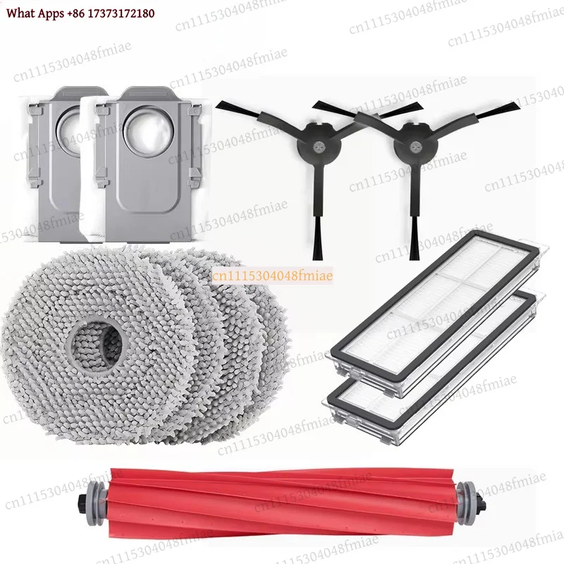 HEPA Filter Side Brush Main Brush Mop Cloths Dust Bag for Roborock Qrevo Pro Vacuum Cleaner Parts