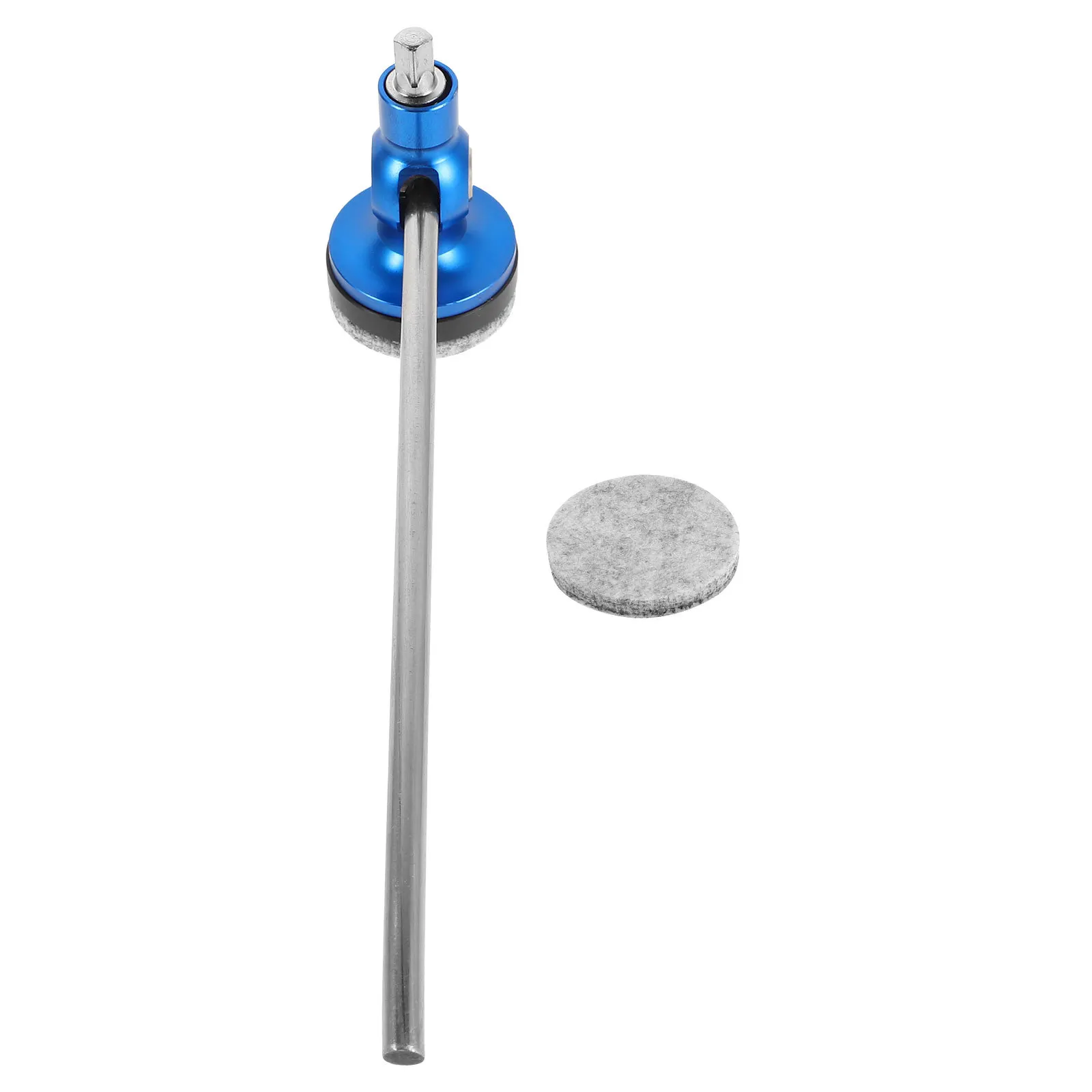

1 Set Bass Drum Foot Pedal Hammer Blue Alloy Replacement Part For Percussion Instrument, Double Pedal Design, Durable Drum Kick