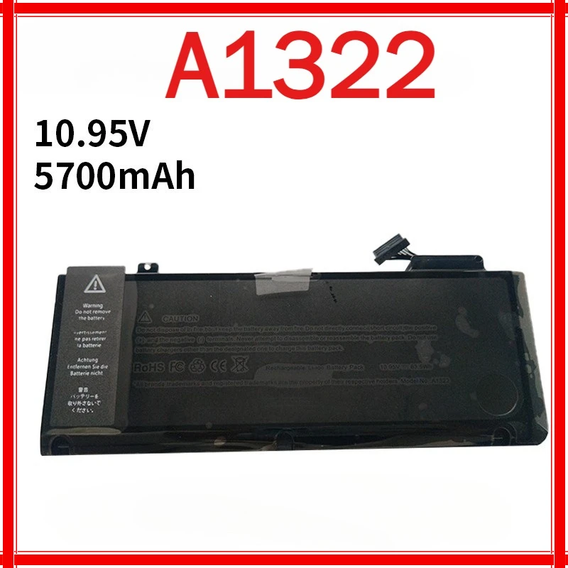 

5700MAH For Apple A1322 macbook Pro 13" A1278 2009-2012 laptop battery