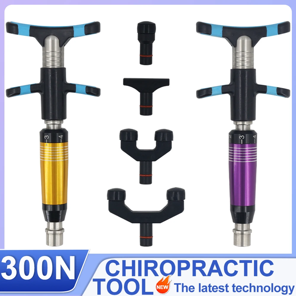 

300N Chiropractic Adjusting Gun 2024 New Spine Massage Tools Limb Pain Relief Therapy Correction Portable Spinal Manual Massager