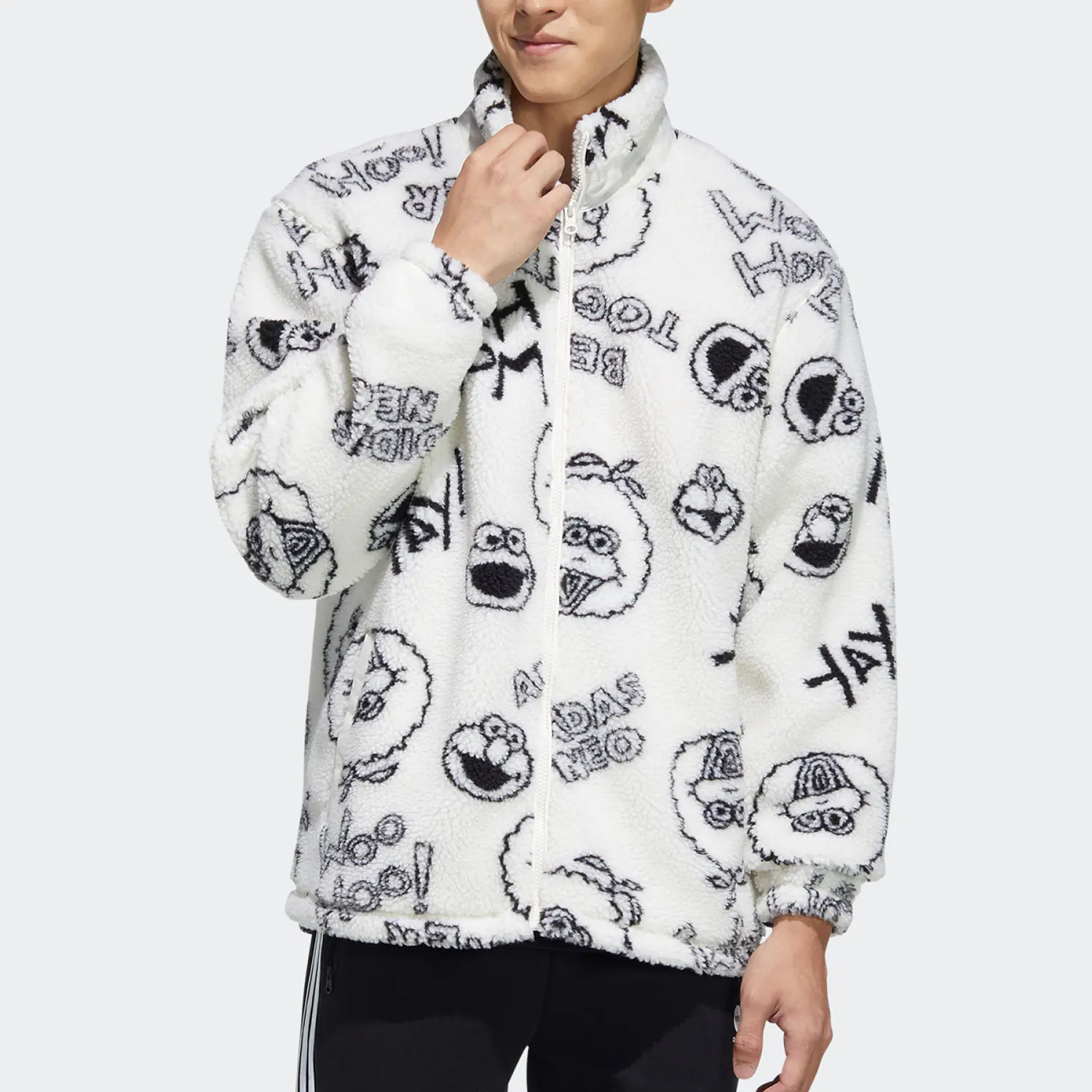 

Adidas genuine Neo Sesame Street Collaboration Men's and Women's New Year Sport Jacket HD7298