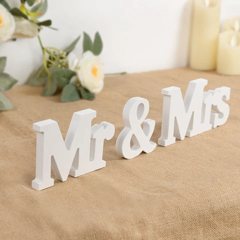 Набор из 3 деревянных табличек с белыми буквами «Мистер и миссис» для деревенского свадебного украшения, сувениров для свадебного стола, реквизитов для фотосессии свадебные знаки купить - №8