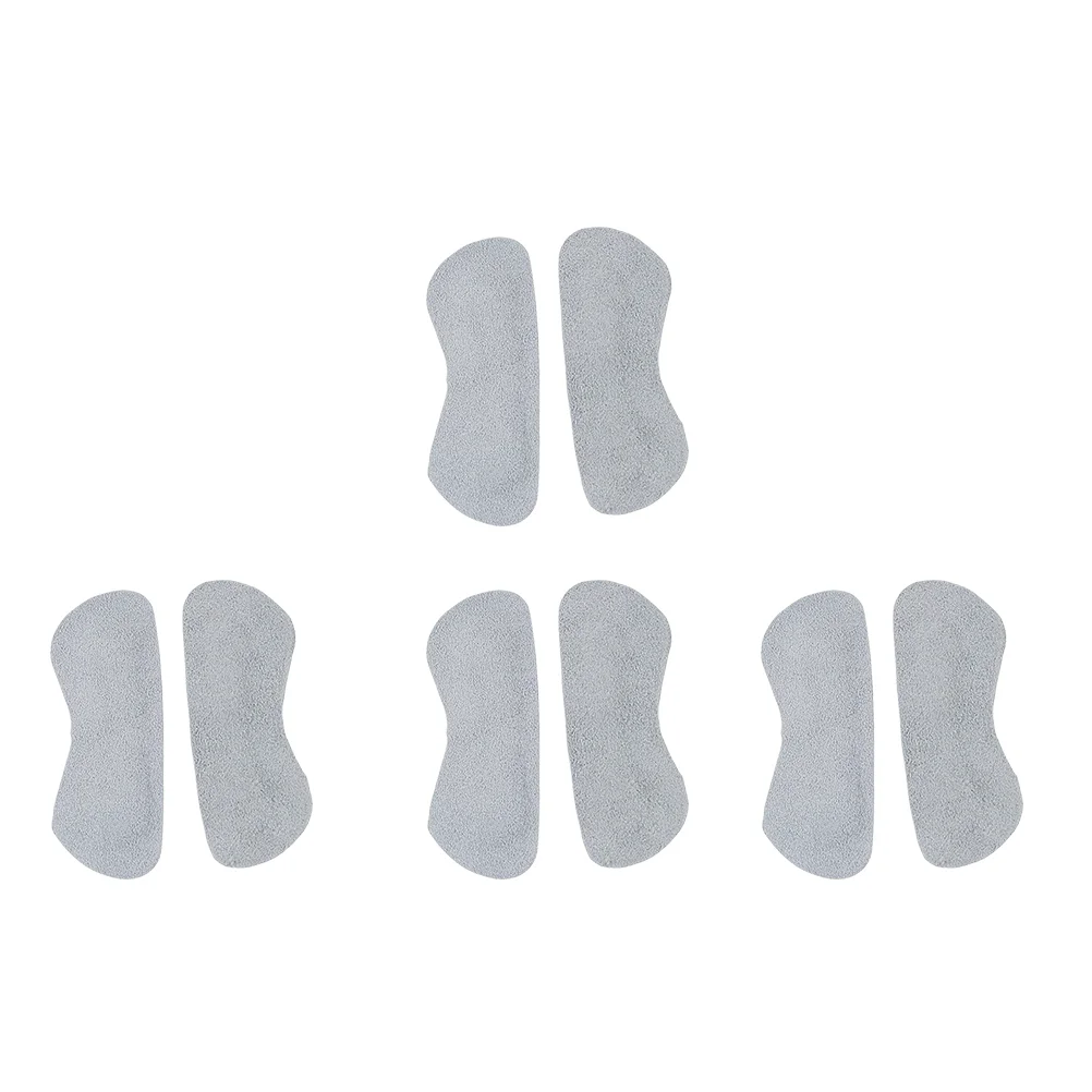 4 Pairs Post after Suede Heel Liners Half Insoles Inserts Cushion Pad Grips Shoe