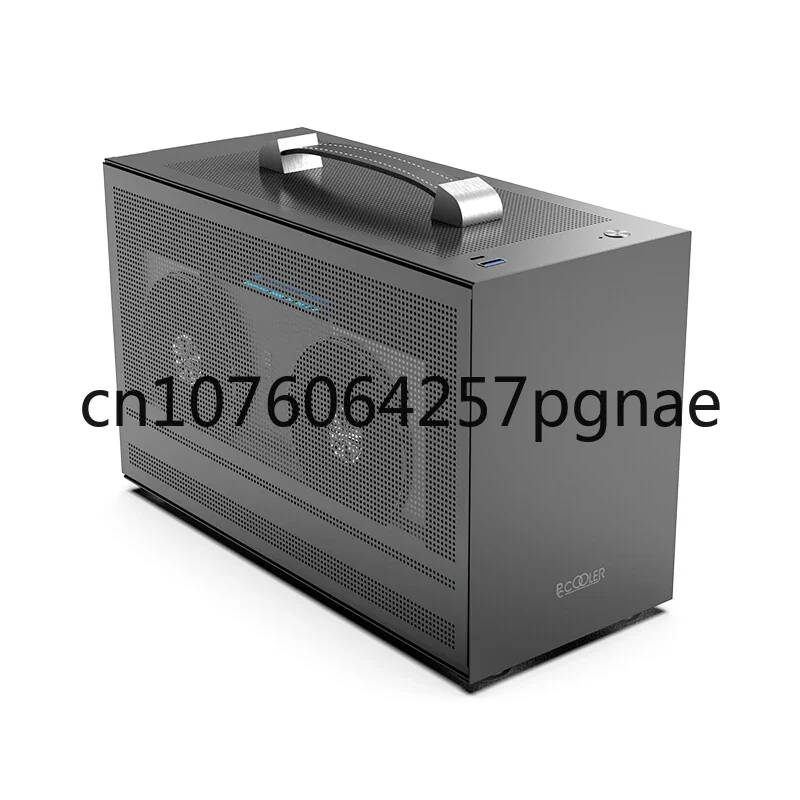 Pccooler I100 ITX MINI Small Case All Aluminum Suitcase Portable HTPC Desktop Computer Empty Chassis PC Gaming Case