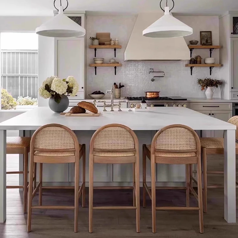 レストラン ミニマリスト バーチェア 美的 リラックス デザイナー アクセント ウッド バーチェア キッチン バルコニー タブレテ アルト ホーム家具