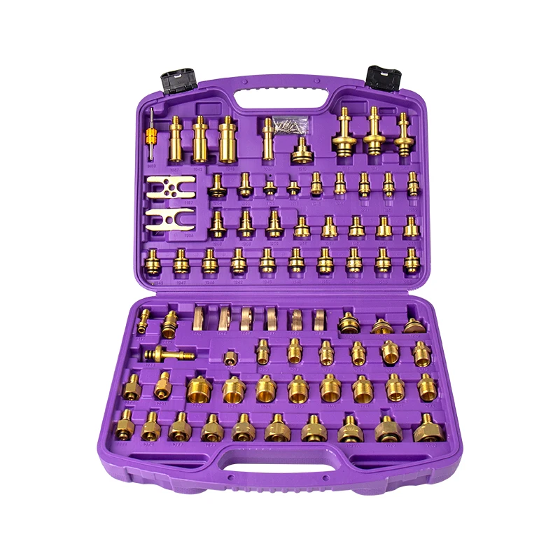 

Universal A/C Leak Test Adapter – 90% Fit for European American Asian Cars Air Conditioning Repair Tool