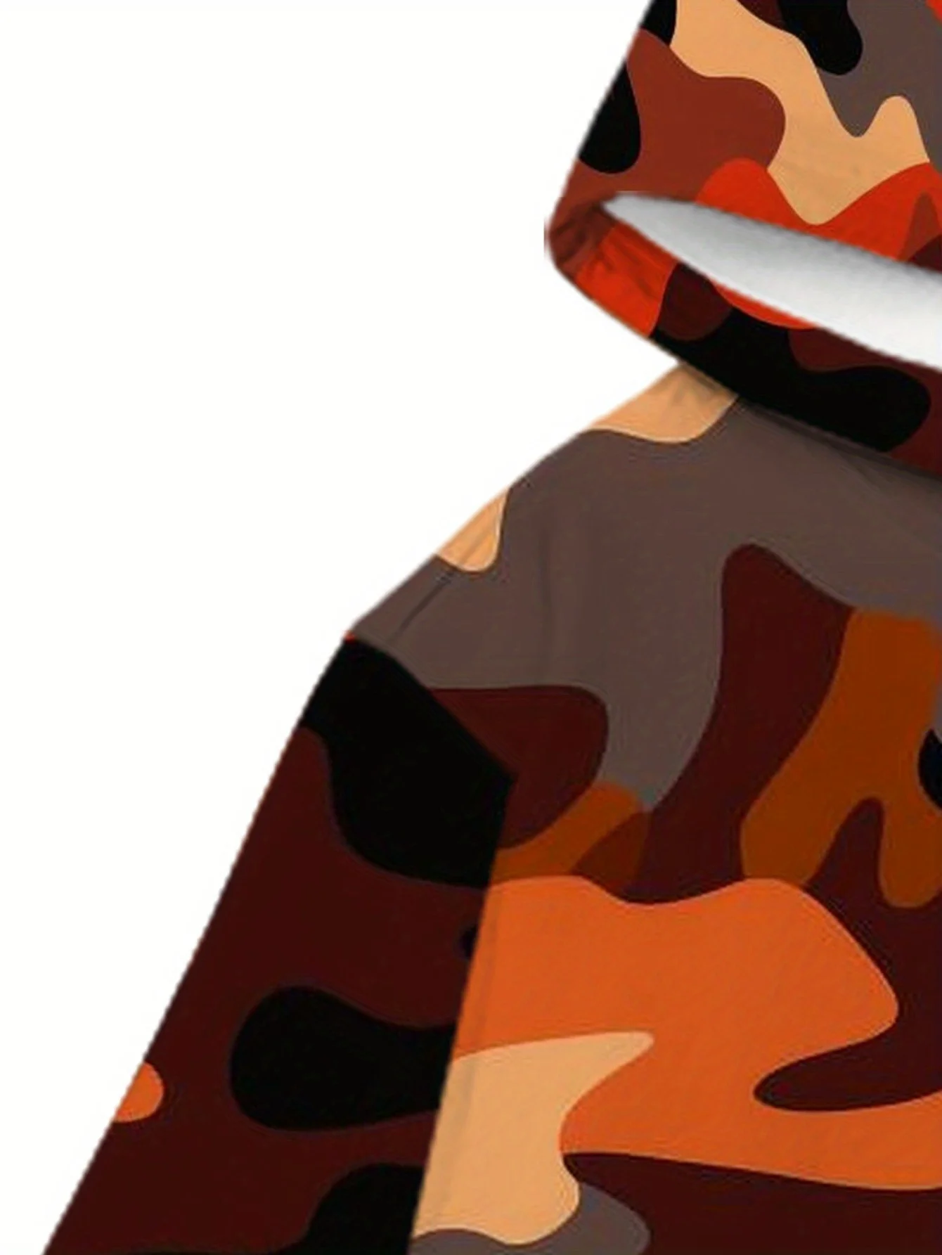 الرجال التمويه طباعة مقنعين البلوز فضفاض كامو سترة ملابس خارجية للصيد والاستخدام غير الرسمي ملابس رجالية البلوز القمم #5