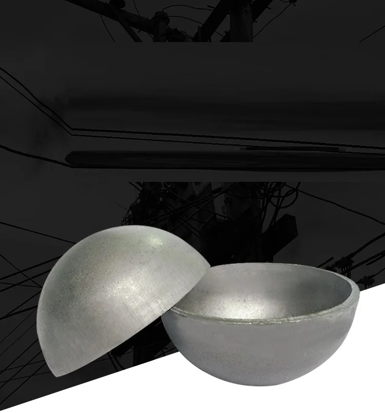 Imagem -04 - Ferro Semi Esférico Corrimão Coluna Vedação Tampão Decorativo Diâmetro 90 100 mm de Aço Carbono Soldado Oco Ferro Hemisfério