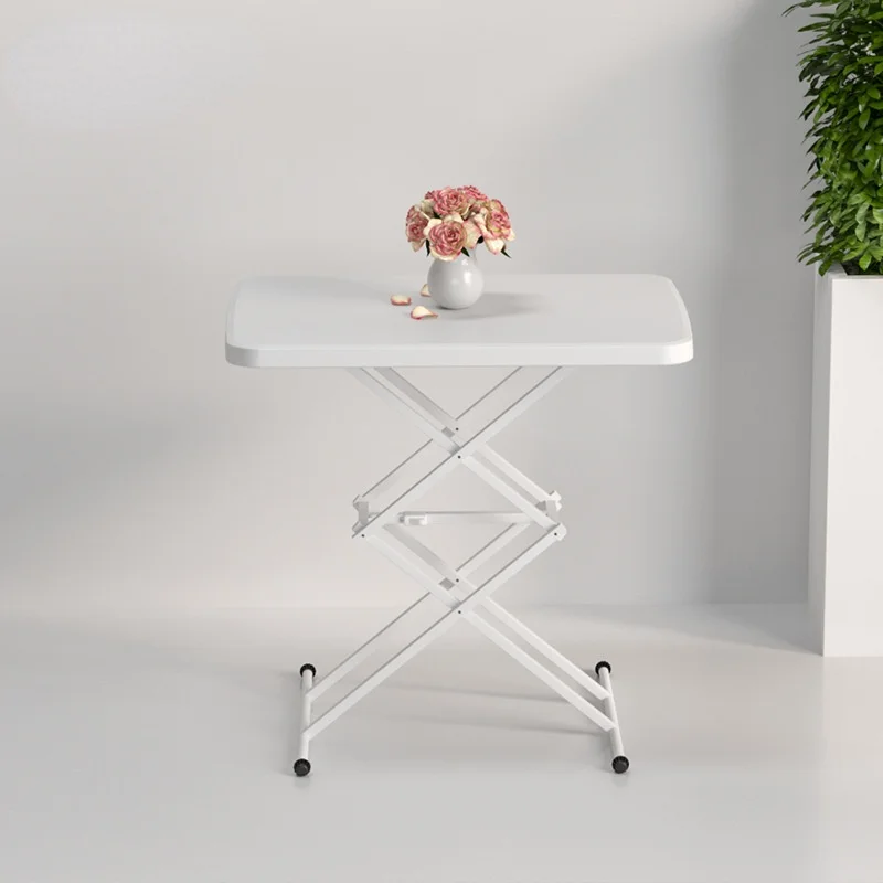 Folding Computer Desk Bedside Table Lifting Study Desk Portable Plastic Desk Home Writing Desk Folding Table