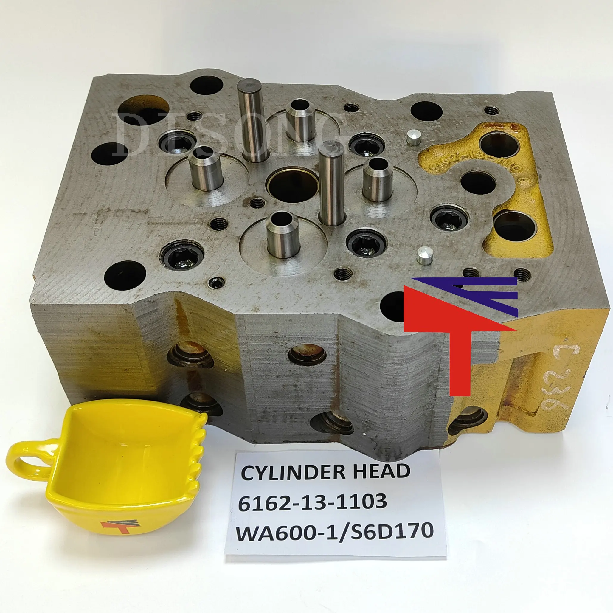 Machinery engine Cylinder Head 6162-13-1100  6162-13-1102 6162-13-1103 for WHEELLOADER WA600-1 engine S6D170 Engine spare parts