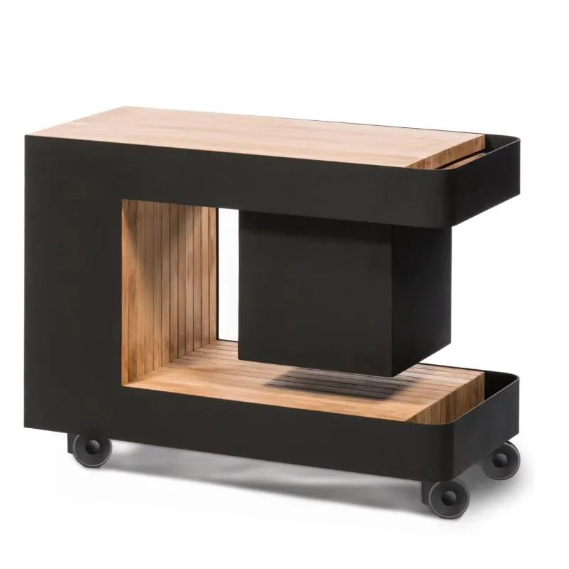 

Metal Kitchen Trolleys and Pallets Industrial Style Vintage Metal Wine Rack Bar Trolleys