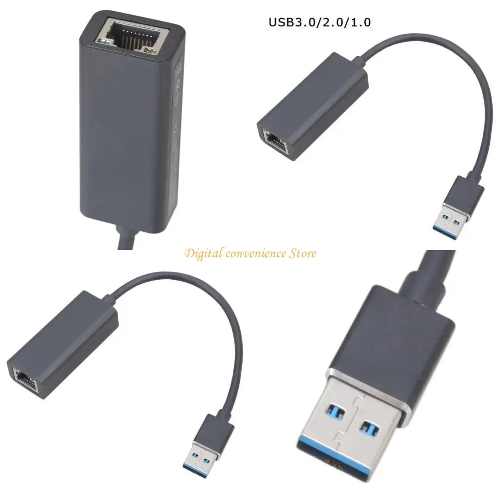 

97QA Сетевой адаптер USB Ethernet-адаптер черный для коммутатора/ПК