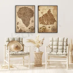 Jurassic Park Map - Isla Sorna Poster -Isla Nublar Poster -  The Lost World - Vintage Art Digital Print