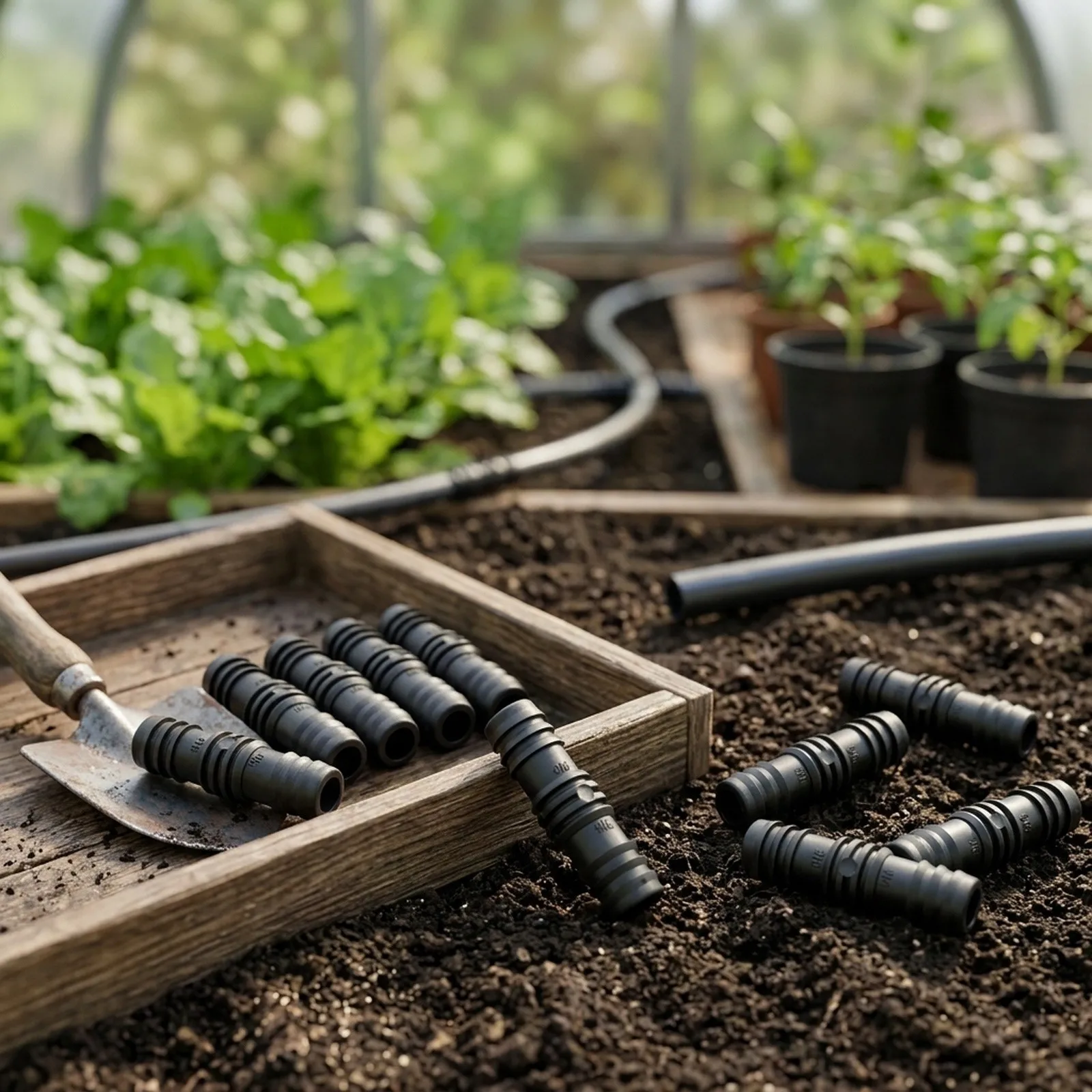 10 Straight Connectors for Garden Hose Barbed Hose Pipe 16PE Reliable Plastic Adapters for Efficient Irrigation