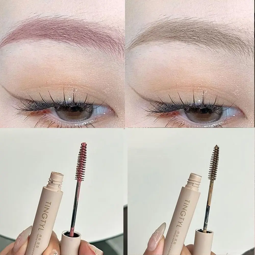 4 Colors Eyebrow Tint Cream Light Color Pigments Eyebrow Mascara Cream Long Lasting with Brush Brow Dye Pencil Makeup Cosmetics