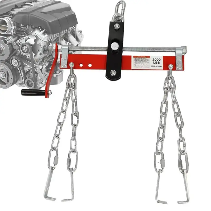 Engine Hoist Leveler Engine Support Beam Engine Leveler Adjustable Handle 0.9 Ton Capacity For Shop Crane Accessory