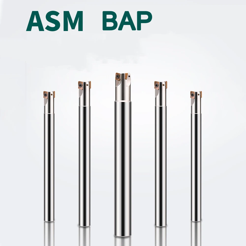 Alloy Steel Extended Right Angle Milling Cutter CNC Center Machining Tool Holder ASM BAP C10 C12 C16 C20 C24 C32 300R Shank