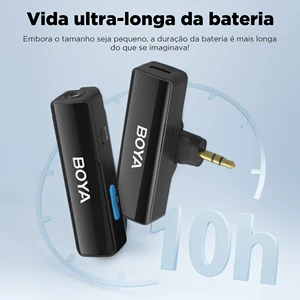 BOYA BOYALINK A wireless lapel microphone with noise reduction mini mini microphone suitable for iPhone iPad Android Cell Phone Type C DSLR NIKON CANON YOUTUBE LIVE TRANSMISSION 8 Main Sales Wireless Boya Microphone - №8