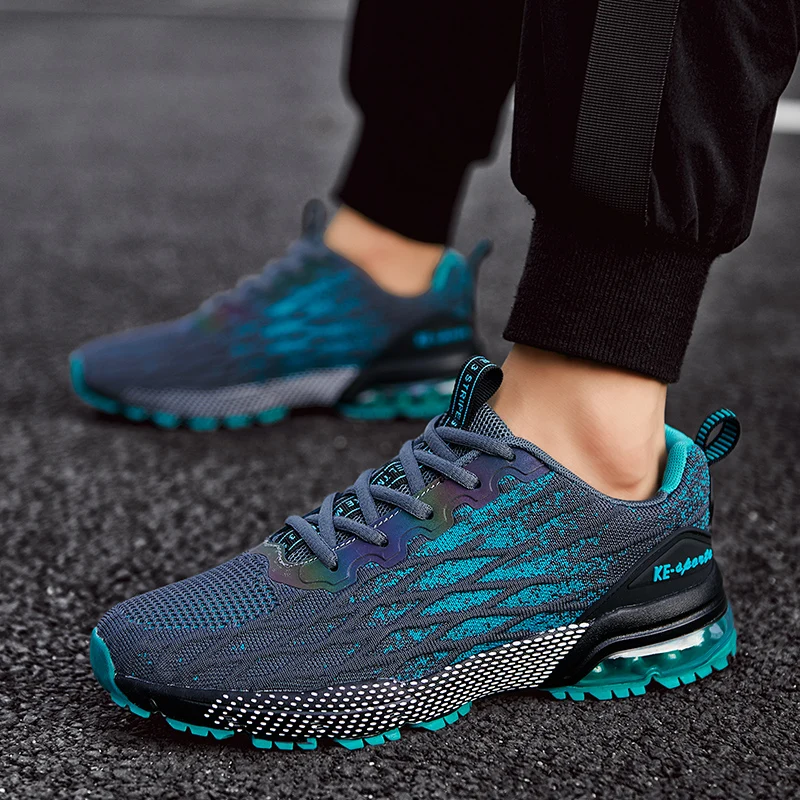 New Fashion Men's Running Shoes Ultra Light Air Cushion Outdoor Casual Sports Shoes Comfortable Breathable Male Sneakers