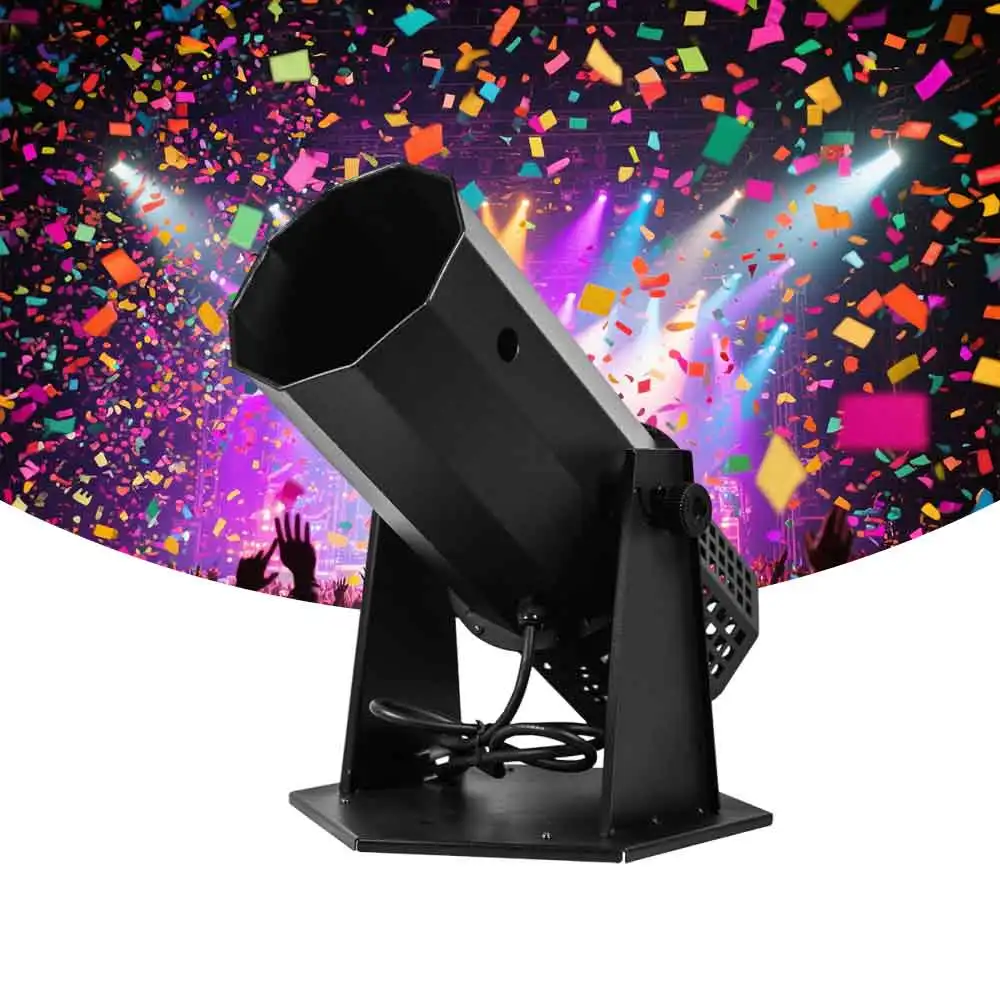 Factory Direct Electric Paper Confetti Cannon With Remote Control Stage Confetti Blower Machine Color Paper Launcher For Party