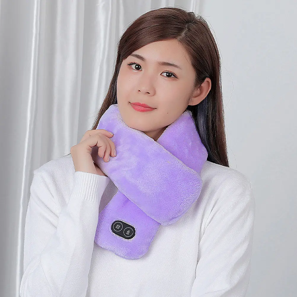 Heating Scarf Polyester Fiber Winter Heating Neck Collar Adjustable Temperature Cold-Proof Warm Preservation Outdoor Cycling